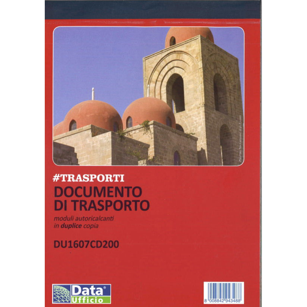 DATA UFFICIO - BLOCCO DOCUMENTO DI TRASPORTO DDT in DUPLICE COPIA 14,8x21 cm. - DU1607CD200