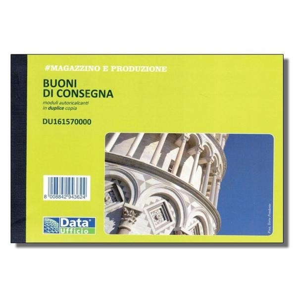 DATA UFFICIO - BUONI DI CONSEGNA in DUPLICE COPIA 10x16,8 cm. - DU161570000