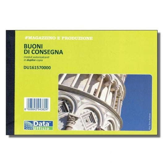 DATA UFFICIO - BUONI DI CONSEGNA in DUPLICE COPIA 10x16,8 cm. - DU161570000