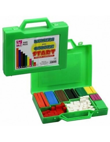 Numeri in Colore Start Valigetta 200 Pezzo Regoli Cwr