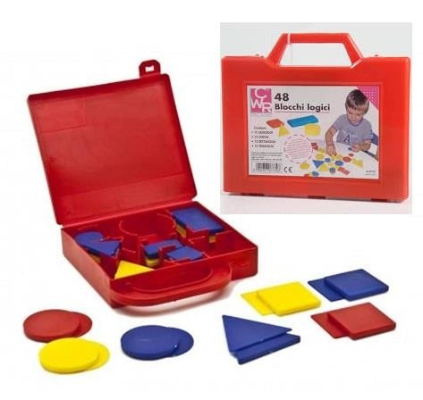 Blocchi Logici Con Valigetta. 48 Pz Cwr