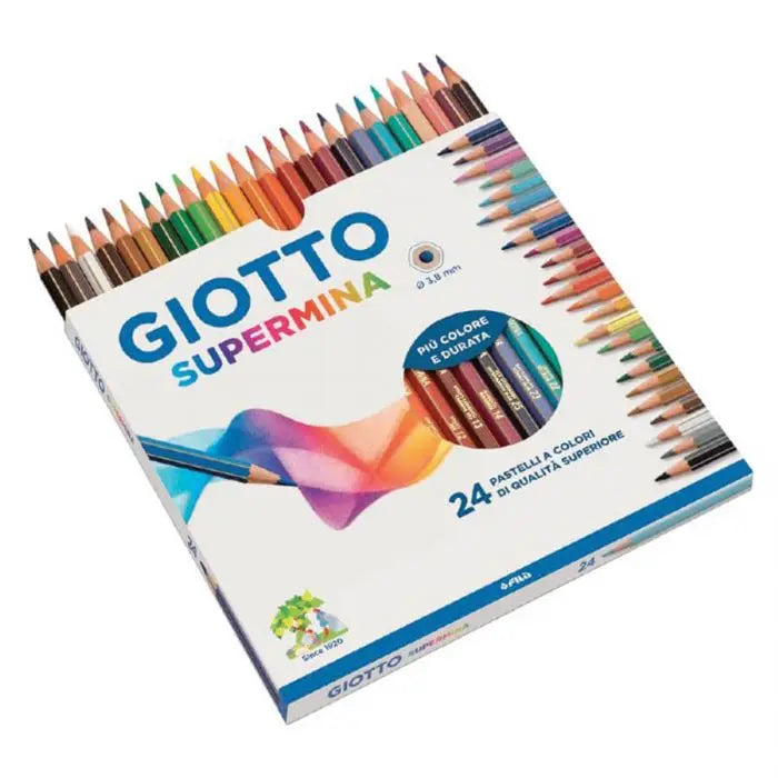 Giotto Supermina Pastelli a Colori 24 Pezzi